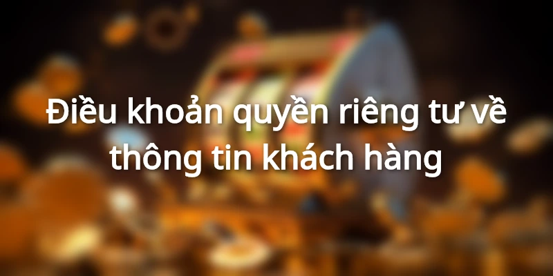 Khách hàng cần tuân thủ điều khoản quyền riêng tư