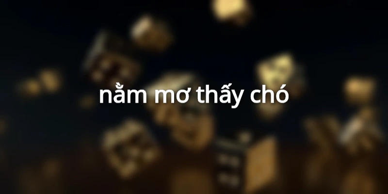 nằm mơ thấy chó