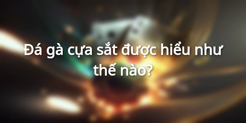 Đá gà cựa sắt được hiểu như thế nào?